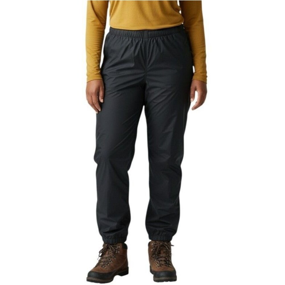 Lowe Alpine Triple Point Rain Pants Womens 12 Pull-On Packable Waterproof Black